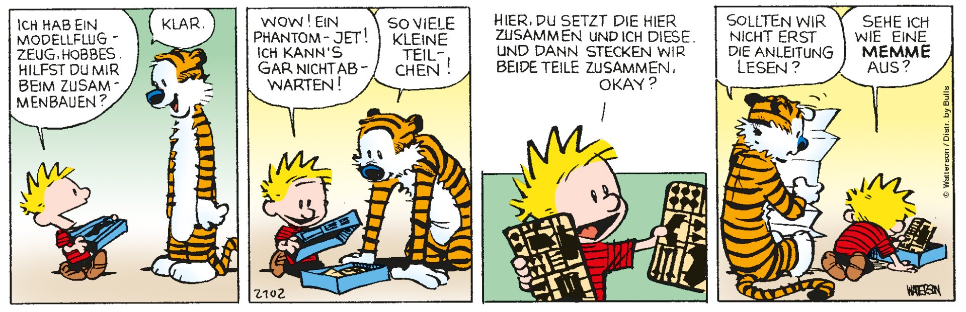Calvin & Hobbes des Tages: 2102